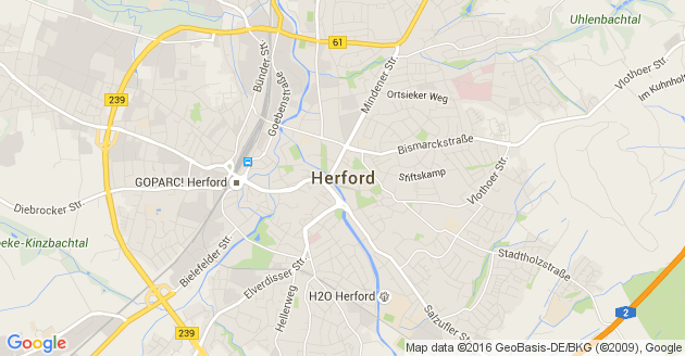 Karte Herford                