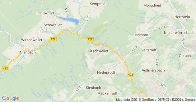 Karte Kirschweiler