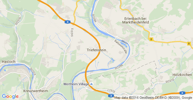 Karte Triefenstein