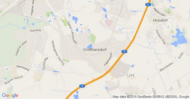 Karte Großhansdorf