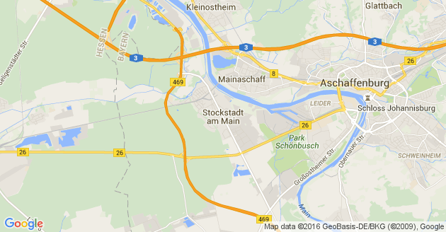 Karte Stockstadt am Main