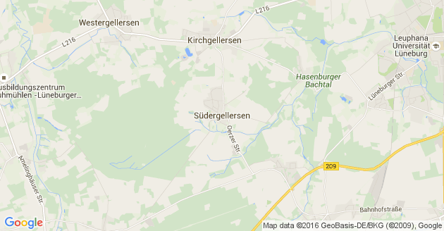 Karte Südergellersen