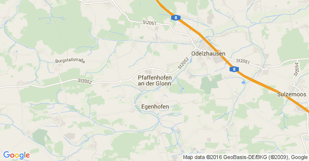 Karte Pfaffenhofen an der Glonn
