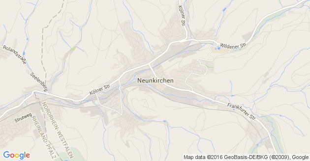 Karte Neunkirchen im Siegerland