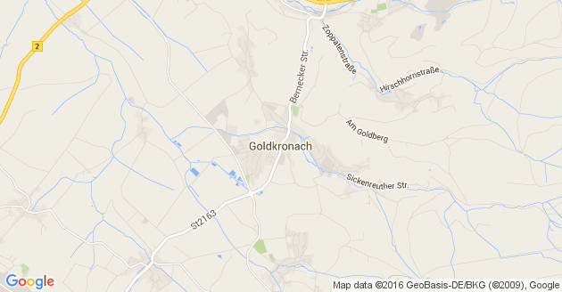 Karte Goldkronach