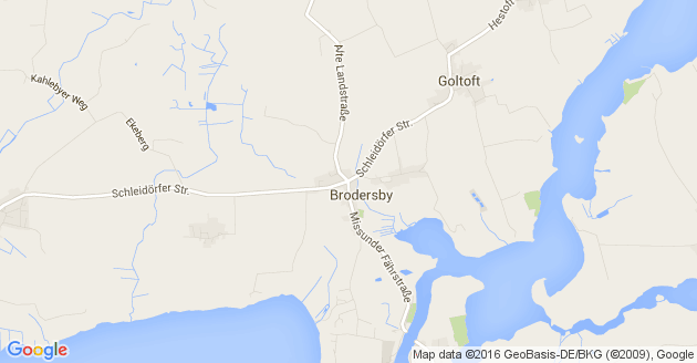 Karte Brodersby bei Schleswig