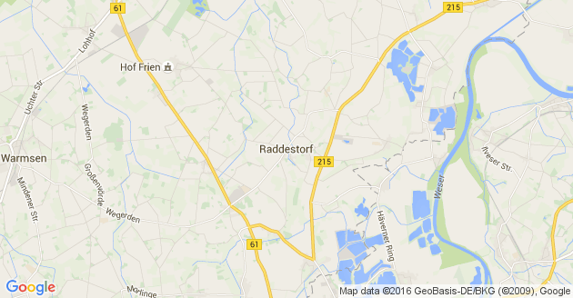Karte Raddestorf