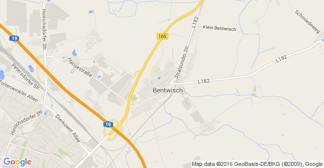 Karte Bentwisch bei Rostock