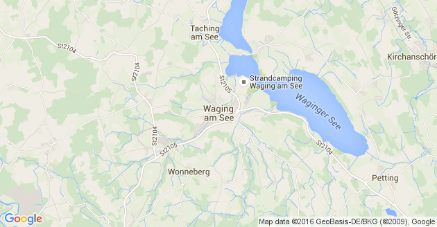 Karte Waging am See