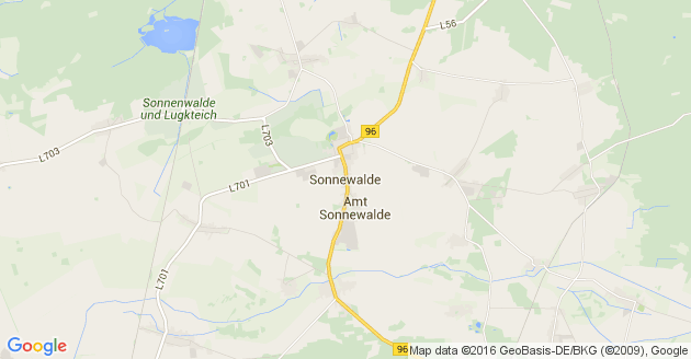 Karte Sonnewalde