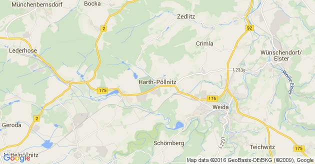 Karte Harth Pöllnitz