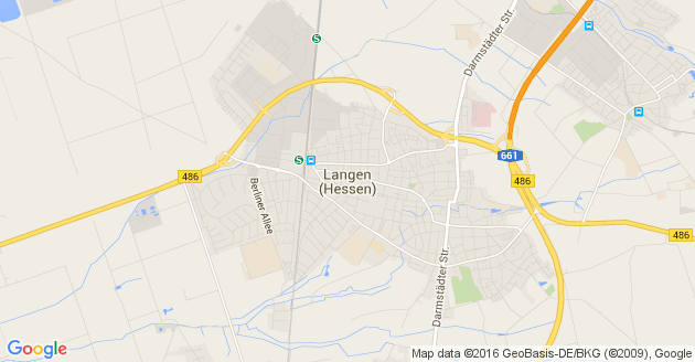 Karte Langen in Hessen
