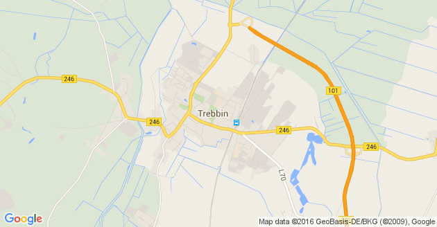 Karte Trebbin