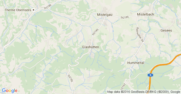 Karte Glashütten in Oberfranken