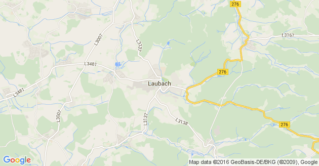Karte Laubach in Hessen
