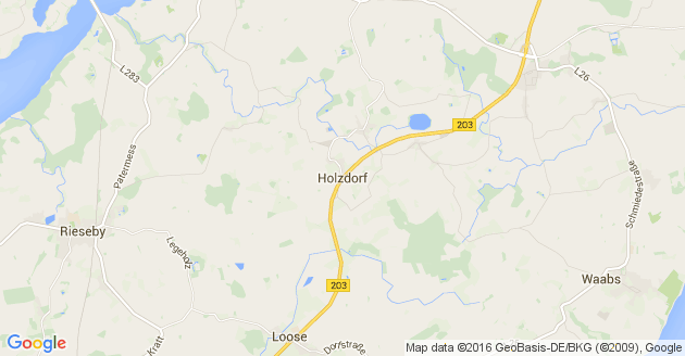 Karte Holzdorf bei Eckernförde