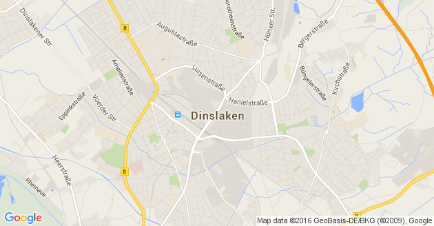 Karte Dinslaken