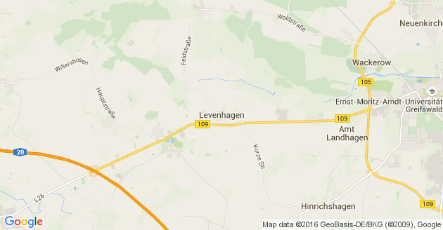 Karte Levenhagen