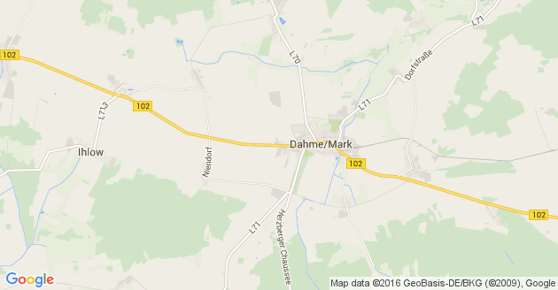 Karte Ihlow bei Jüterbog