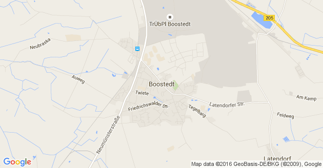 Karte Boostedt