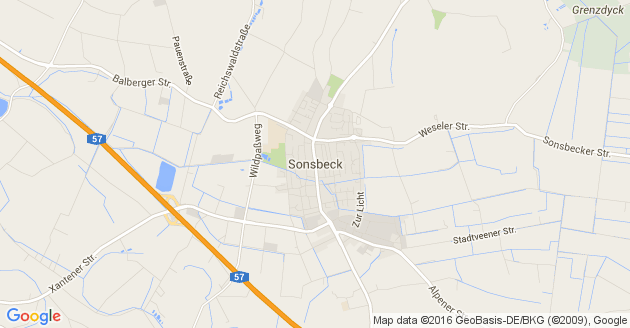 Karte Sonsbeck