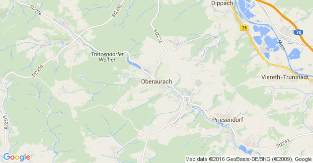 Karte Oberaurach