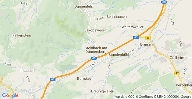 Karte Steinbach am Donnersberg