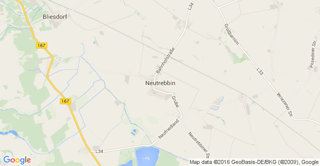 Karte Neutrebbin