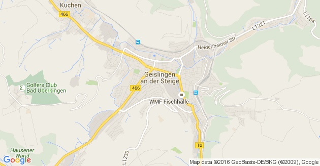 Karte Geislingen an der Steige