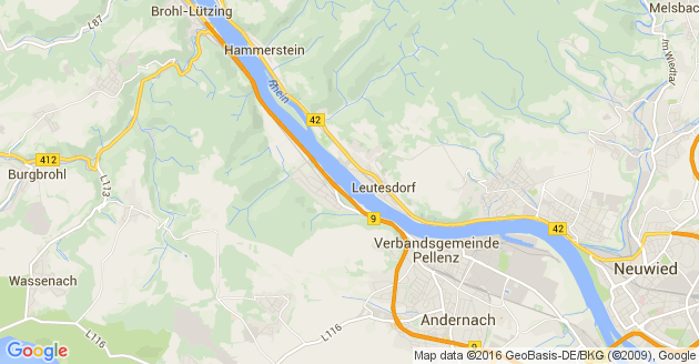 Karte Leutesdorf am Rhein