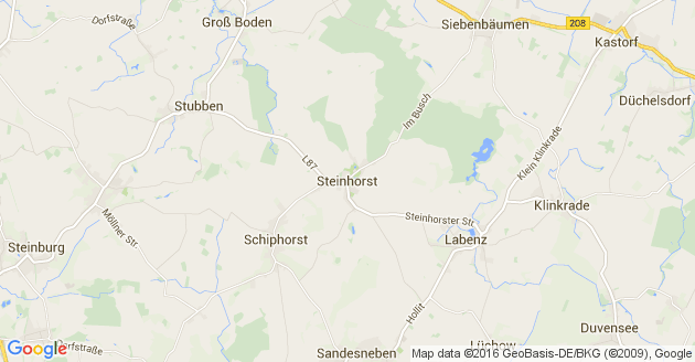 Karte Steinhorst in Lauenburg