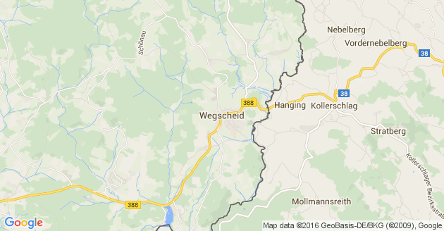 Karte Wegscheid in Niederbayern
