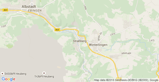 Karte Straßberg in Hohenzollern