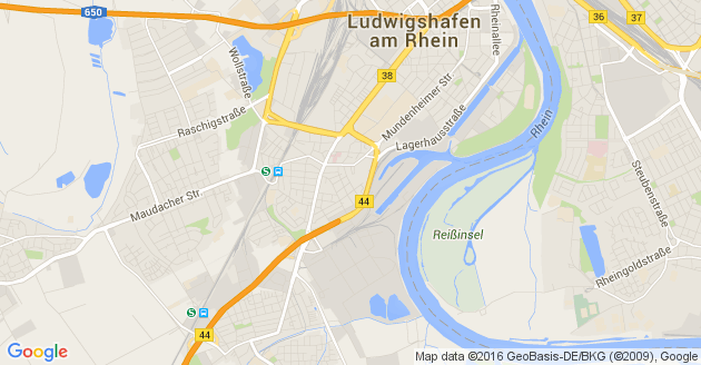 Karte Altrip Kreis Ludwigshafen am Rhein