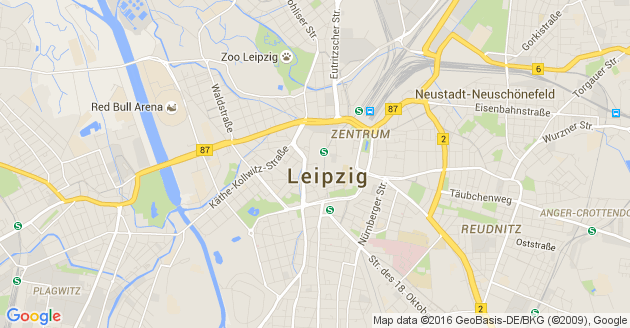 Karte Leipzig