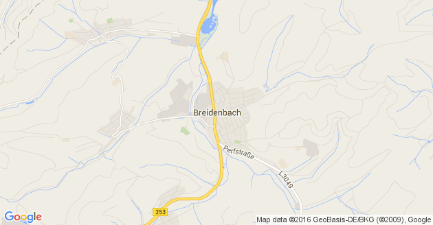 Karte Breidenbach bei Biedenkopf