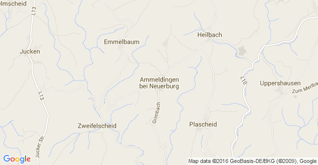 Karte Ammeldingen bei Neuerburg