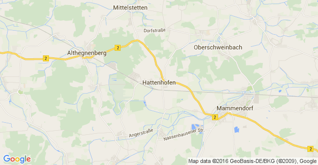 Karte Hattenhofen Kreis Fürstenfeldbruck