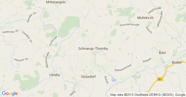 Karte Schnarup Thumby