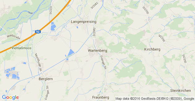 Karte Wartenberg in Oberbayern