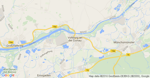 Karte Vohburg an der Donau
