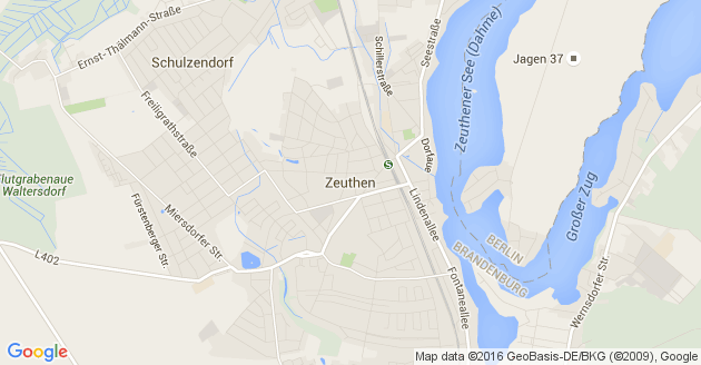 Karte Zeuthen