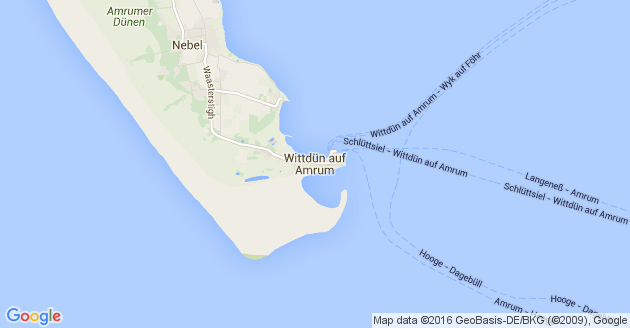 Karte Wittdün auf Amrum