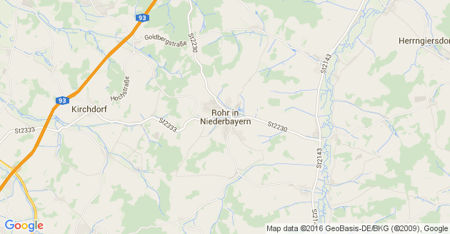 Karte Rohr in Niederbayern