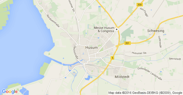 Karte Ostenfeld Husum