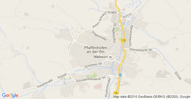 Karte Pfaffenhofen an der Ilm