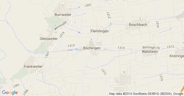 Karte Böchingen