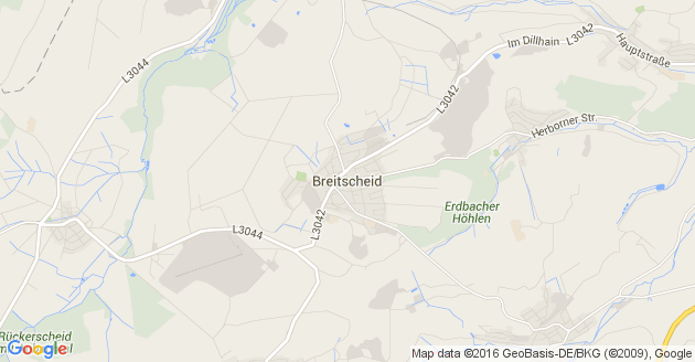 Karte Breitscheid in Hessen