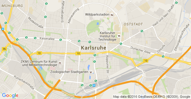 Karte Karlsruhe