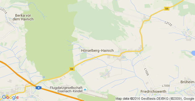 Karte Hörselberg-Hainich